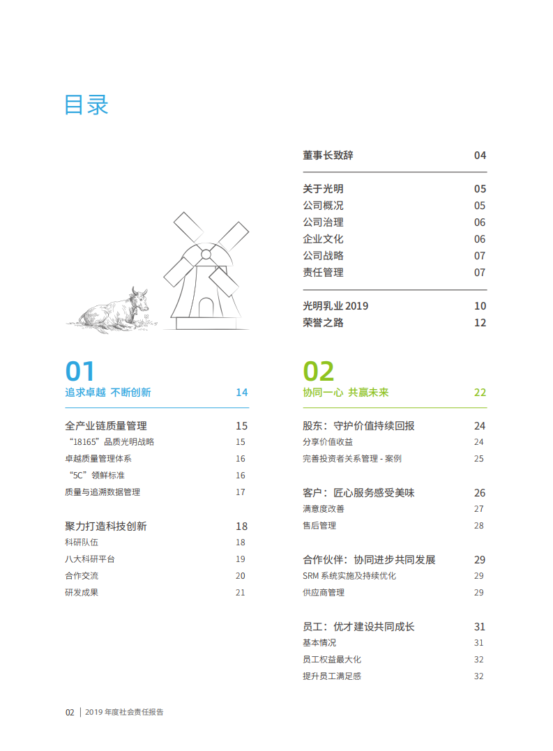 光明乳业：2019年度社会责任报告.PDF 第3页