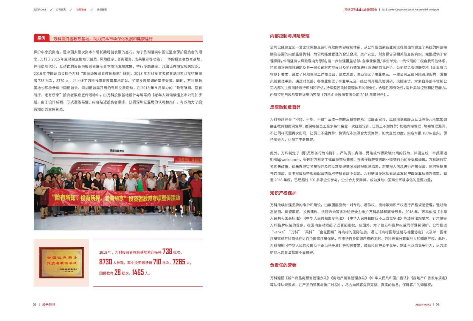 万科企业股份有限公司2018年企业社会责任报告.pdf 第5页