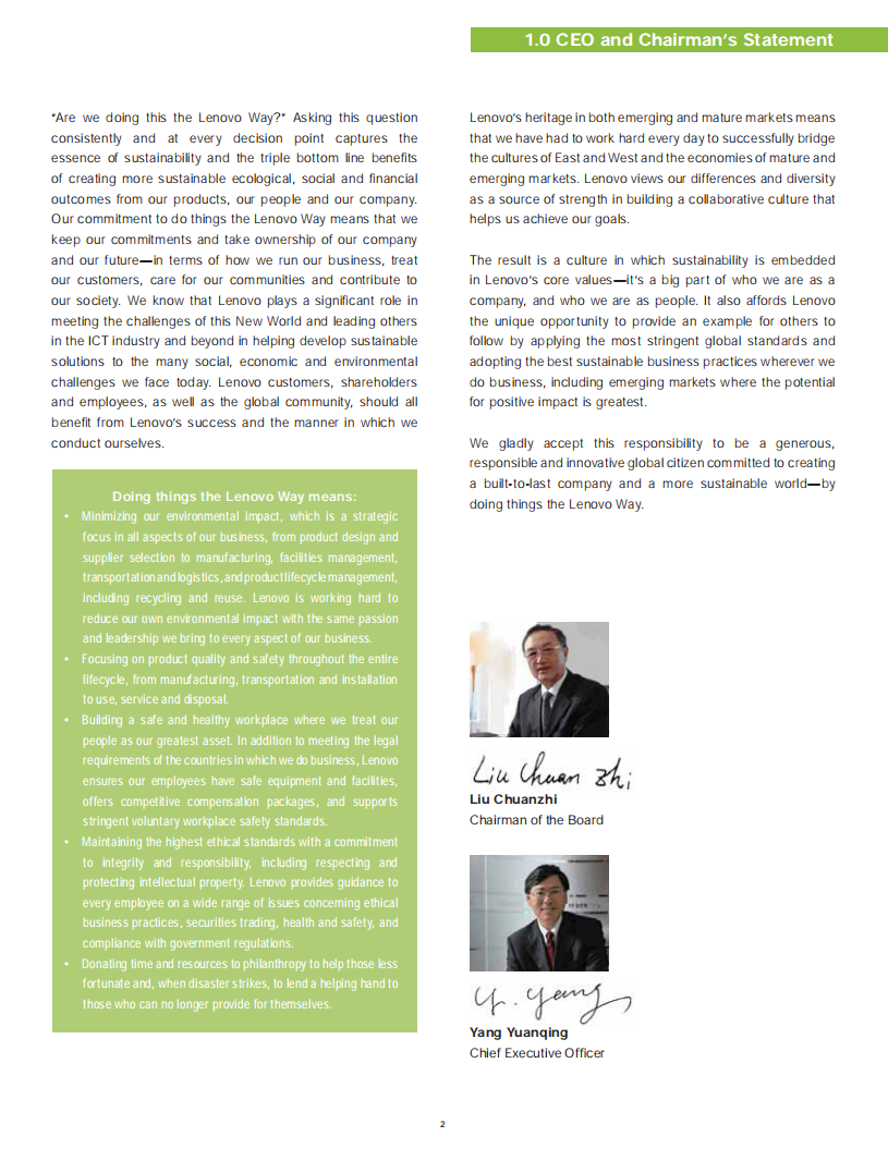 联想集团：2008-2009财年环境、社会和公司治理（ESG）报告（英文版）.pdf 第4页