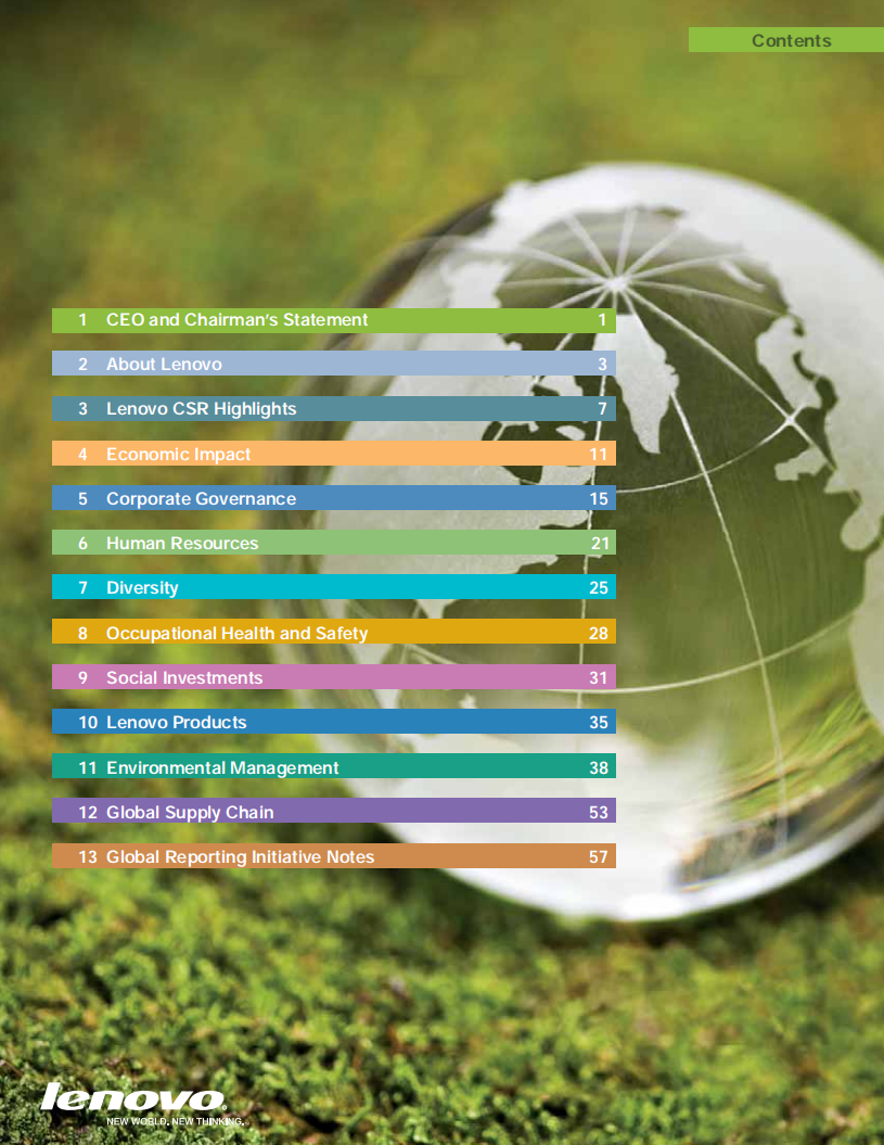 联想集团：2008-2009财年环境、社会和公司治理（ESG）报告（英文版）.pdf 第2页