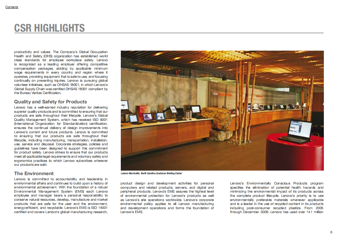 联想集团：2009-2010财年环境、社会和公司治理（ESG）报告（英文版）.pdf 第6页