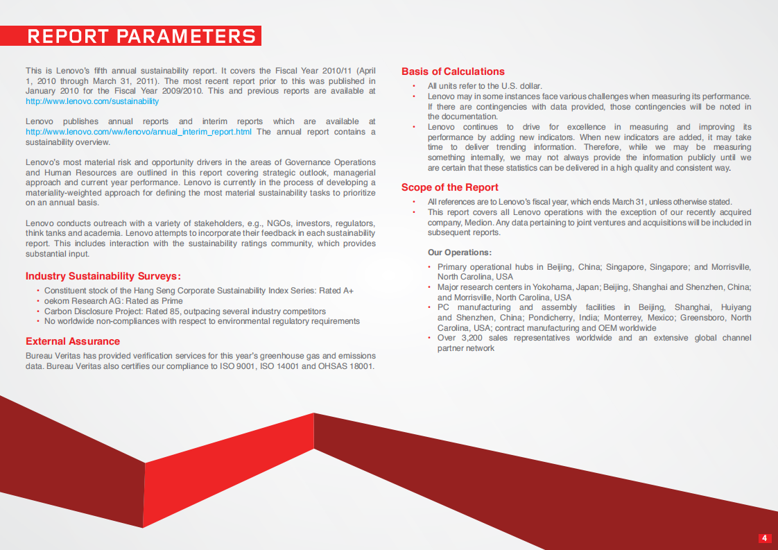 联想集团：2010-2011财年环境、社会和公司治理（ESG）报告（英文版）.pdf 第4页