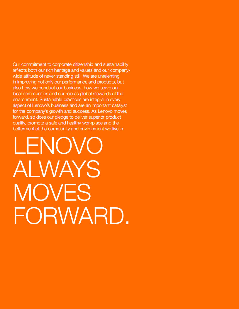 联想集团：2014-2015财年环境、社会和公司治理（ESG）报告.pdf 第2页