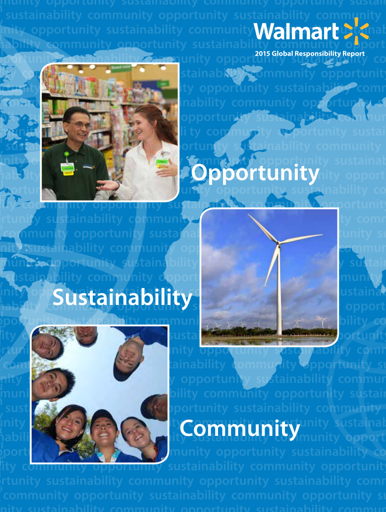 沃尔玛：2015年全球责任报告（英文版）.pdf 第1页