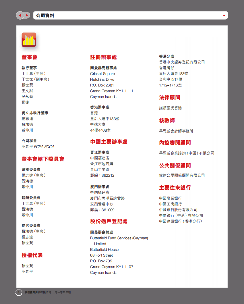 安踏体育用品有限公司2010年年度报告.pdf 第4页