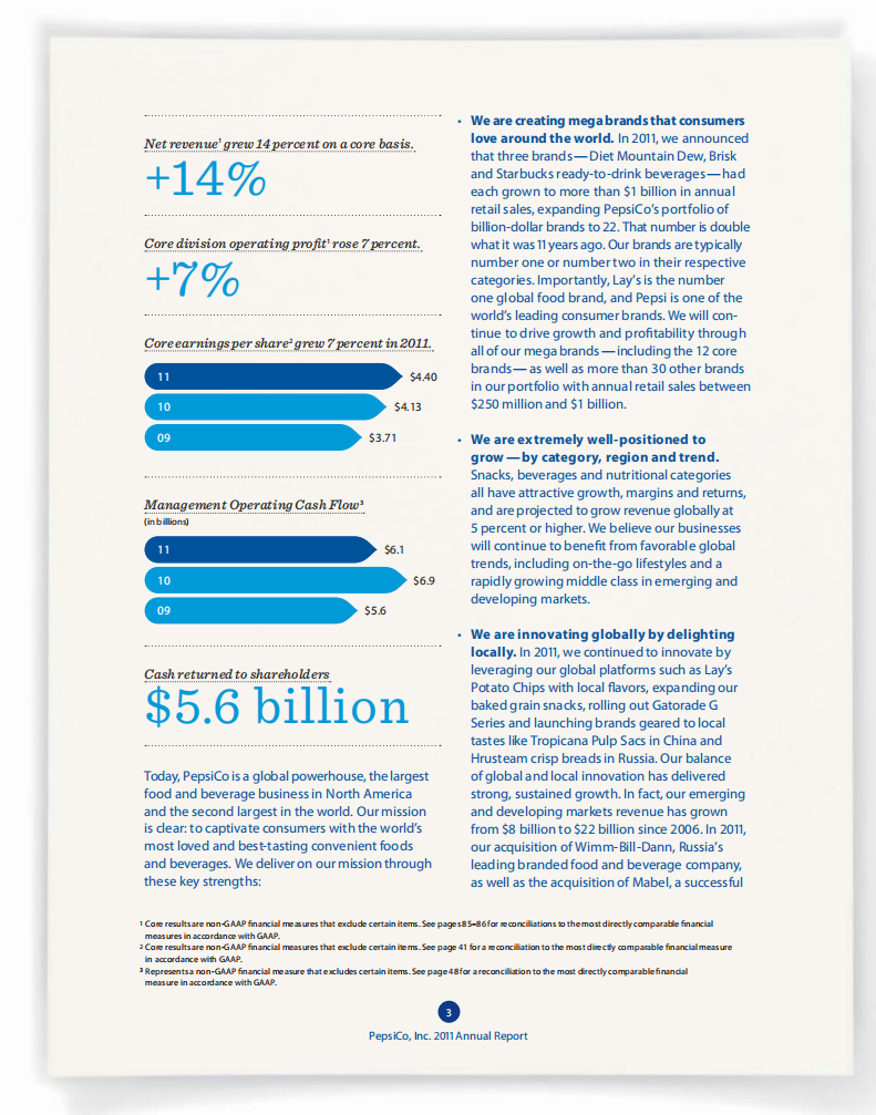 百事公司(PEPSICO)2011年年度报告-财报（英文版）.pdf 第5页