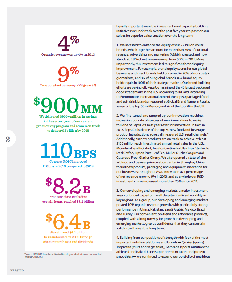 百事公司(PEPSICO)2013年年度报告-财报（英文版）.pdf 第4页