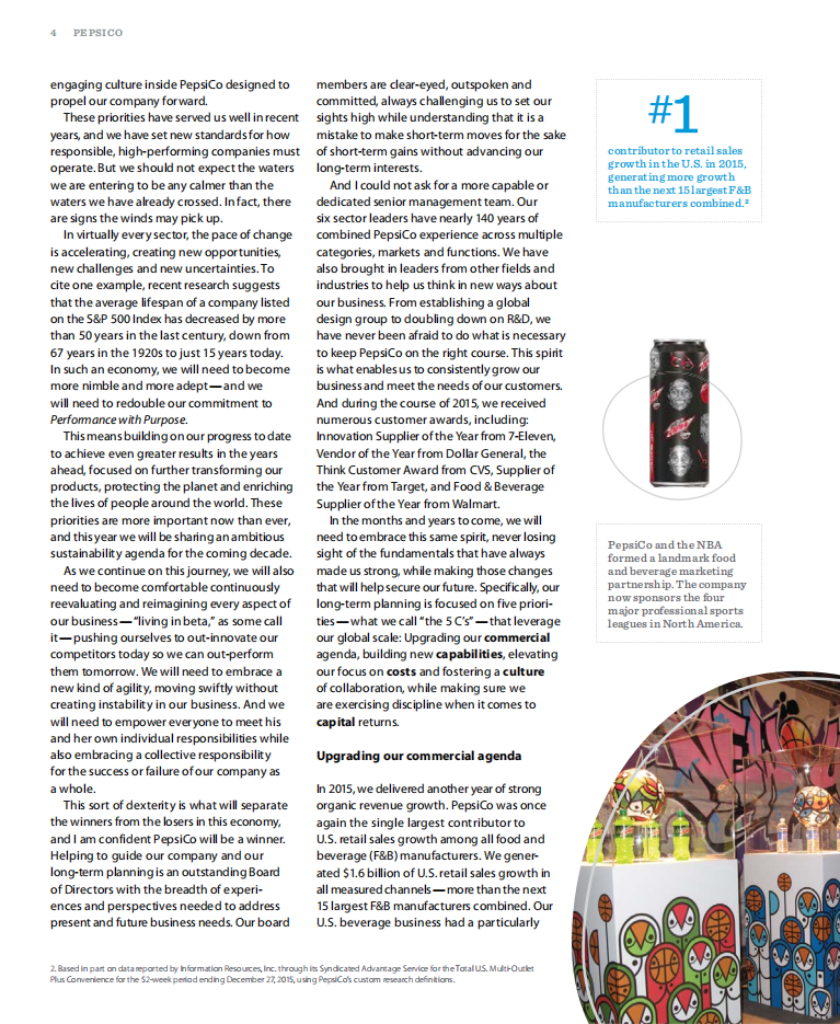 百事公司(PEPSICO)2015年年度报告-财报（英文版）.pdf 第6页