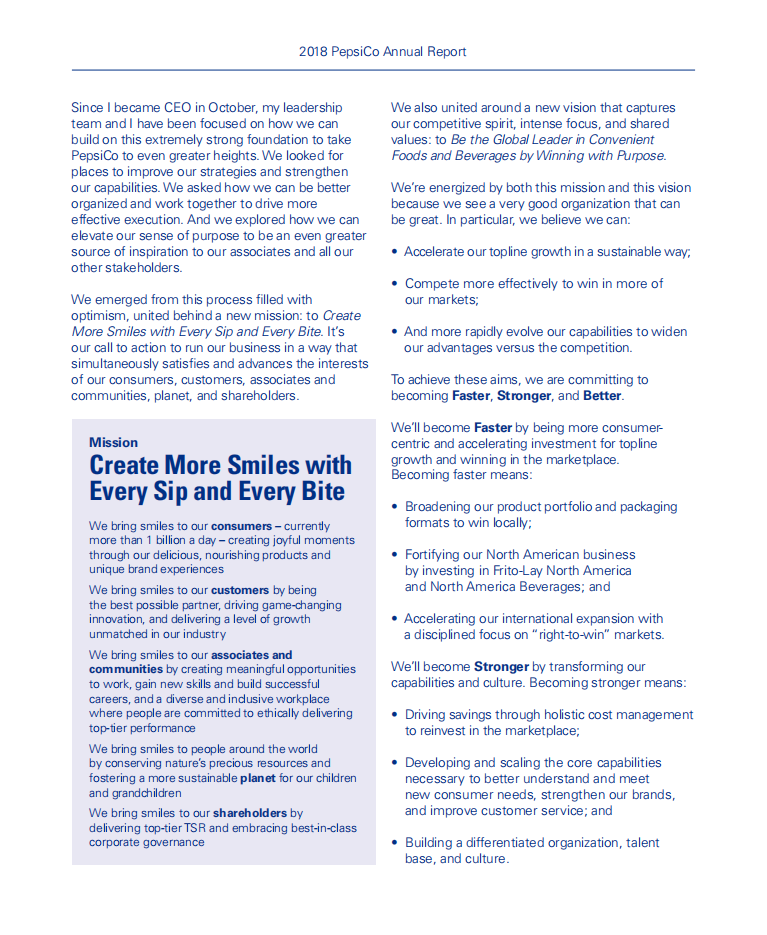 百事公司(PEPSICO)2018年年度报告-财报（英文版）.pdf 第4页