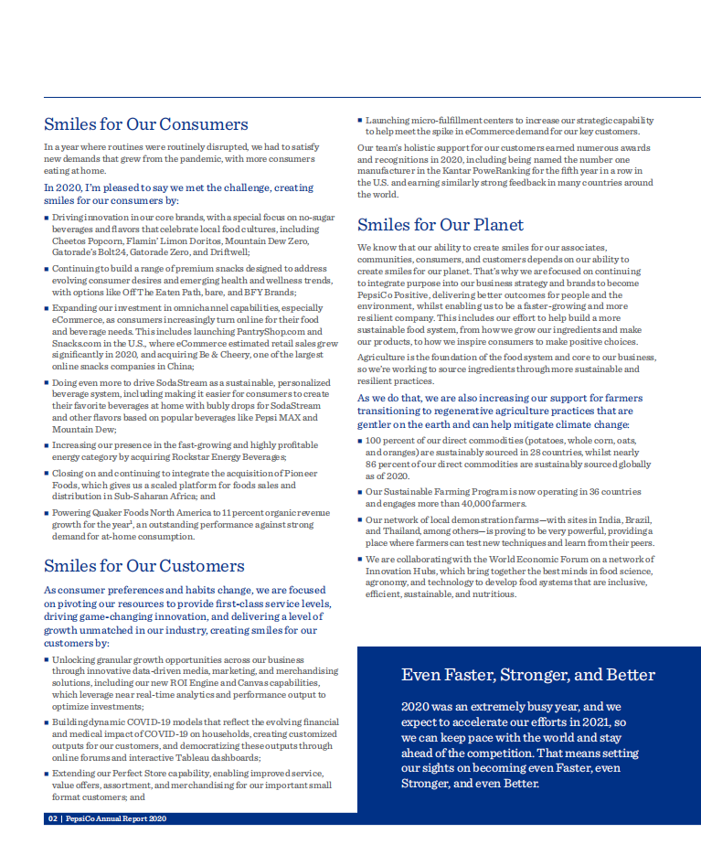 百事公司(PEPSICO)2020年年度报告-财报（英文版）.pdf 第6页