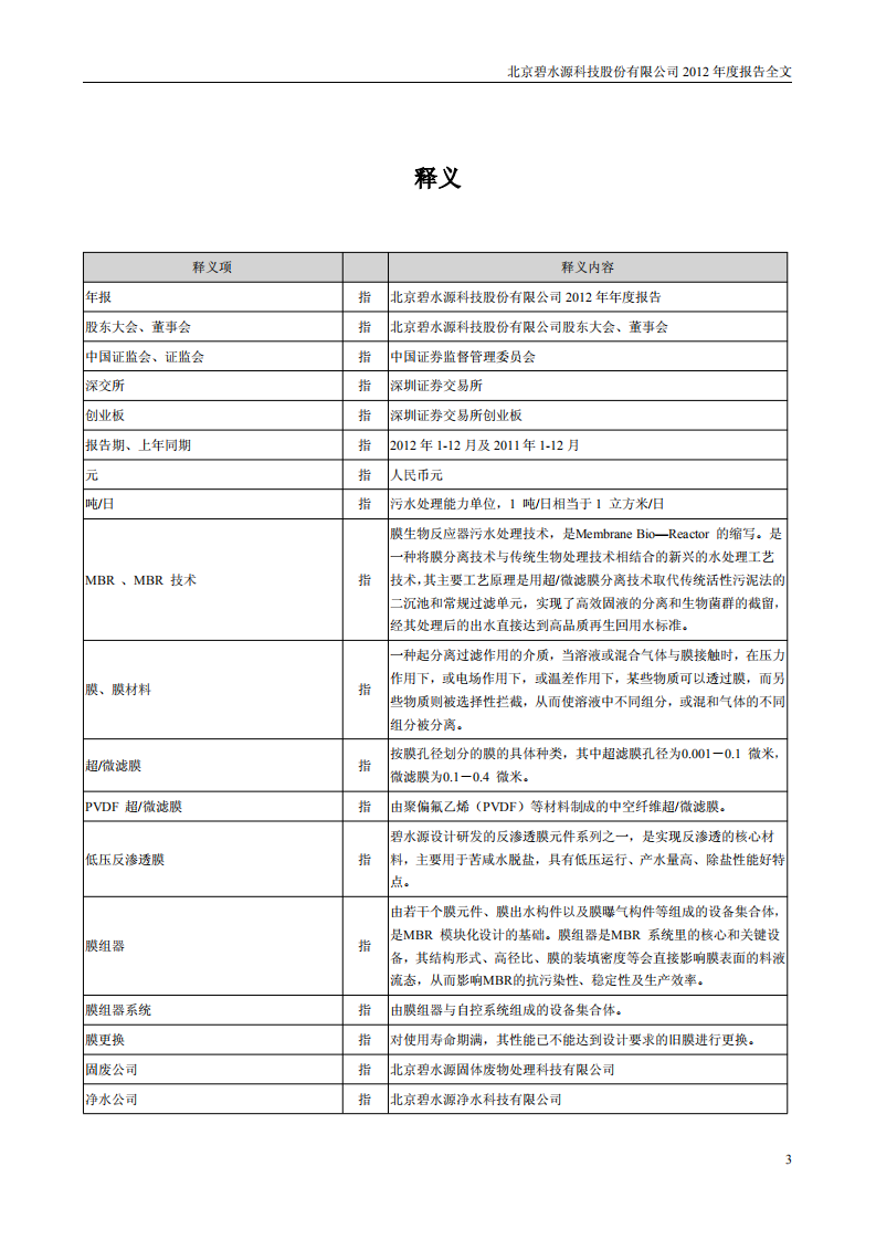 北京碧水源科技股份有限公司2012年年度报告.pdf 第4页