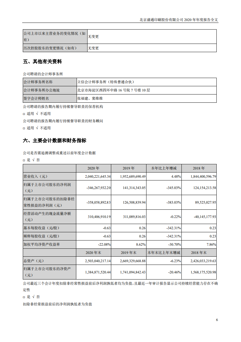 北京盛通印刷股份有限公司2020年年度报告.PDF 第6页