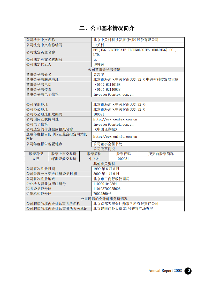 北京中关村科技发展(控股)股份有限公司2008年年度报告.pdf 第4页