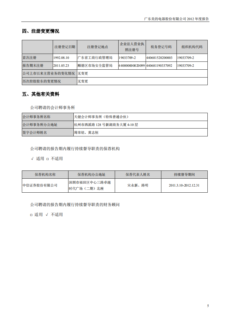 广东美的电器股份有限公司2012年年度报告.PDF 第6页