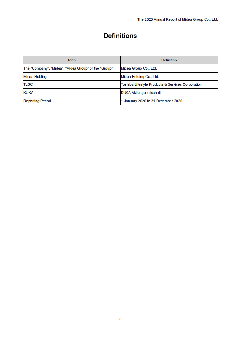 广东美的电器股份有限公司2020年年度报告（英文版）.PDF 第6页