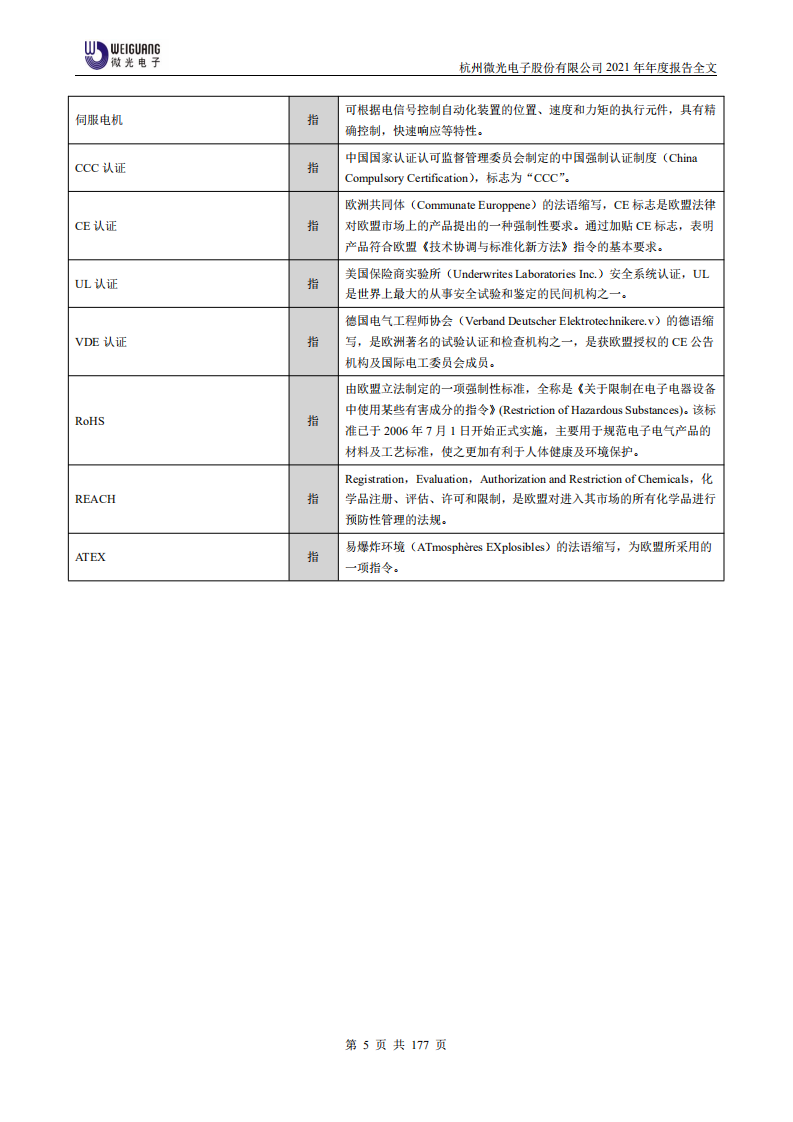 杭州微光电子股份有限公司2021年年度报告.PDF 第6页