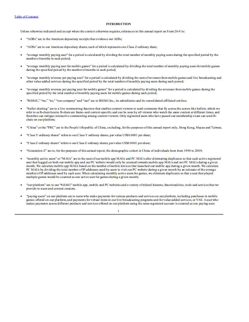 哔哩哔哩2018年年度报告（英文版）.pdf 第4页