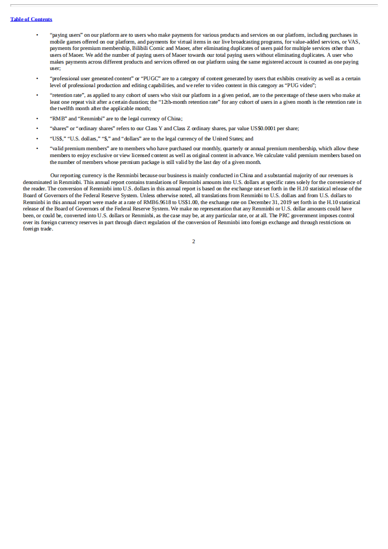 哔哩哔哩2019年年度报告（英文版）.pdf 第5页
