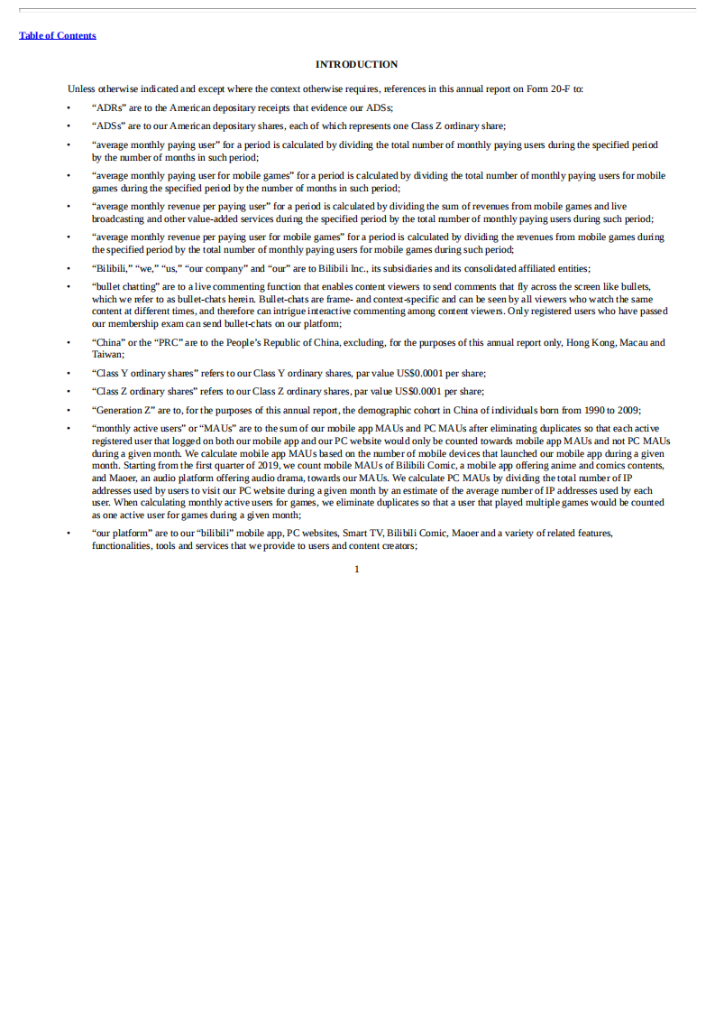 哔哩哔哩2019年年度报告（英文版）.pdf 第4页