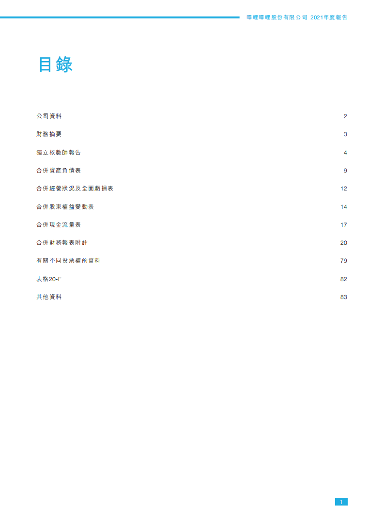 哔哩哔哩2021年年度报告.PDF 第2页