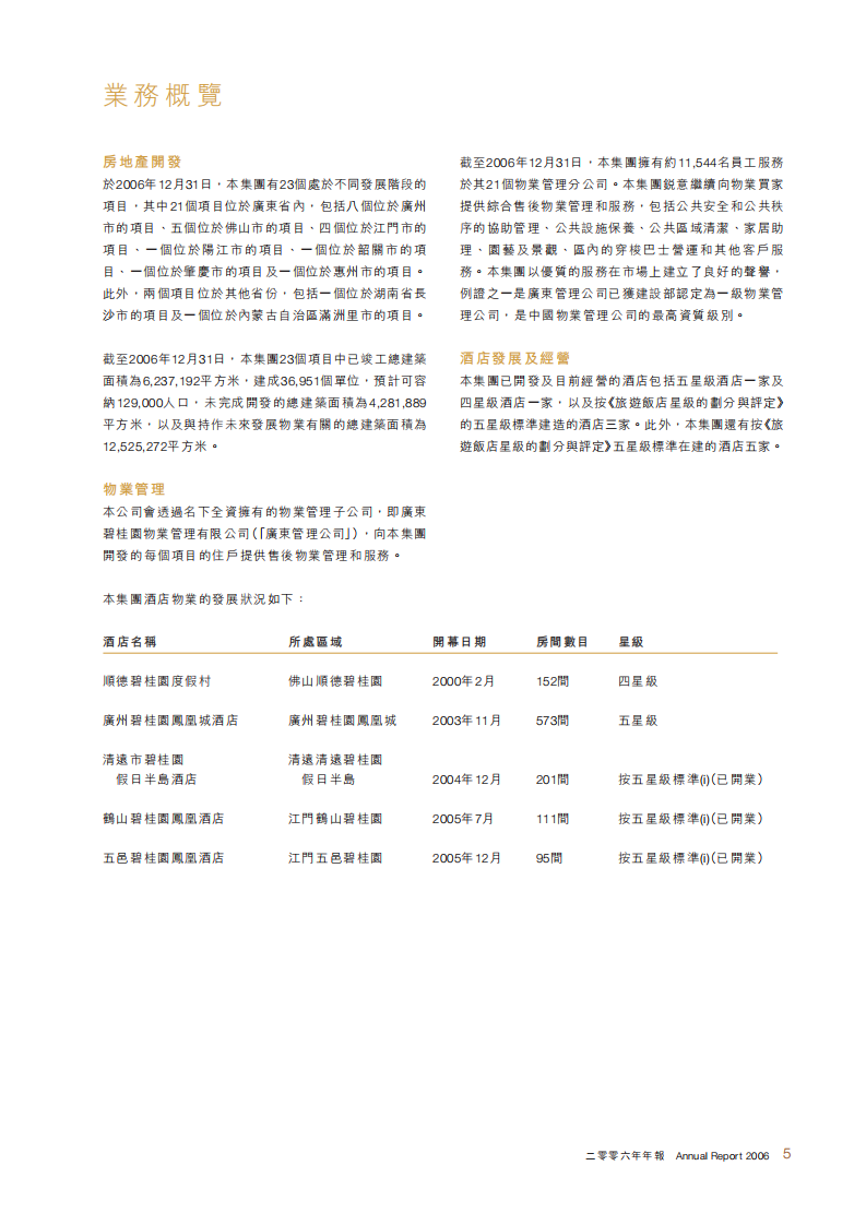 碧桂园控股有限公司2006年年度报告.pdf 第5页