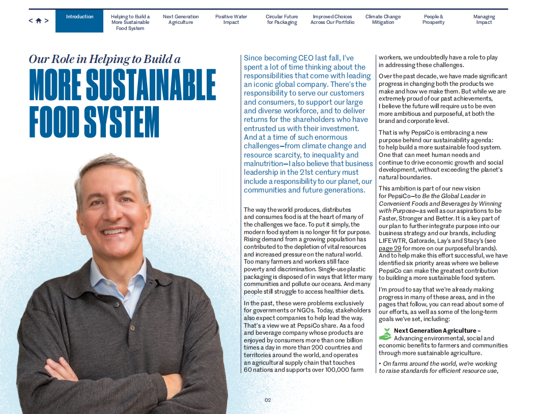 百事公司：2018可持续发展报告（英文版）.pdf 第3页