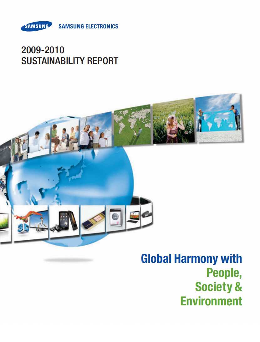 三星电子(SAMSUNG)：2009-2010年可持续发展报告(英文版).pdf 第1页