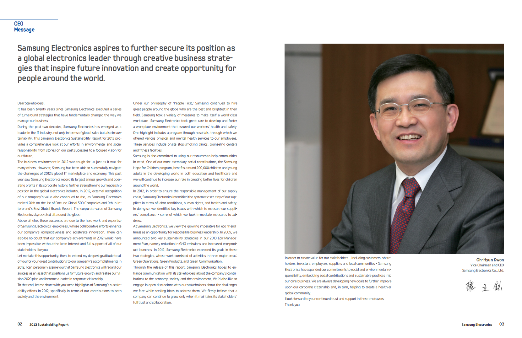 三星电子(SAMSUNG)：2013年可持续发展报告(英文版).pdf 第3页