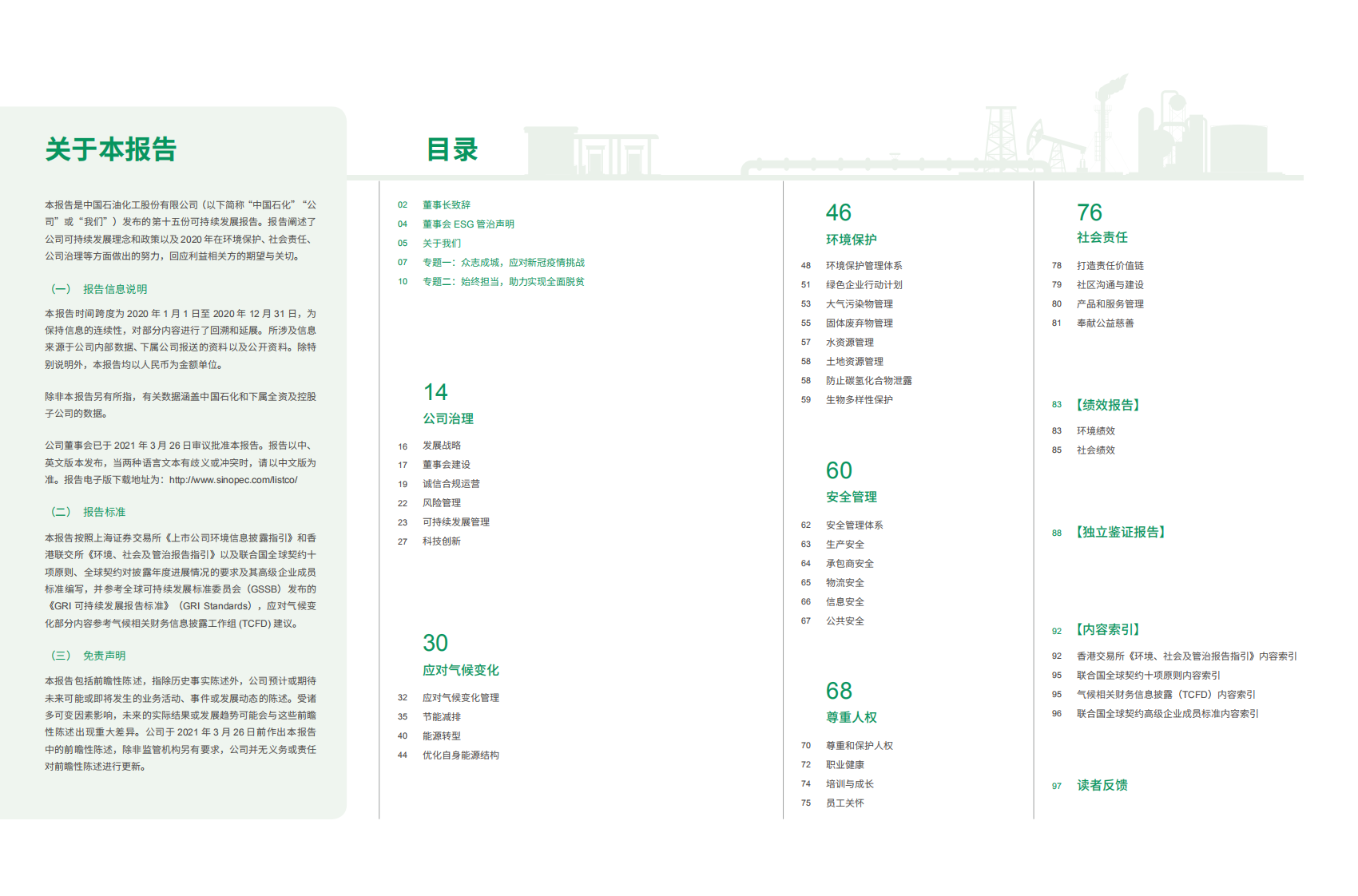 中国石化：2020年可持续发展进展报告.PDF 第2页