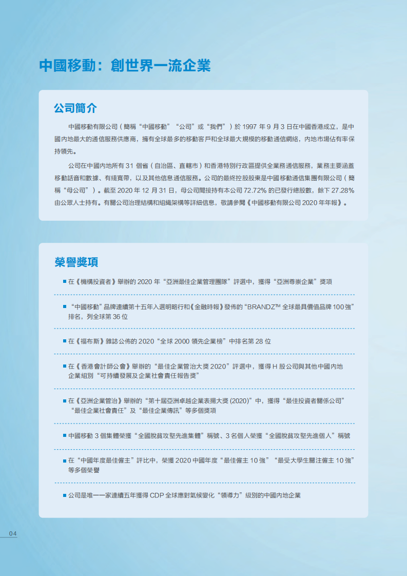 中国移动：2020年可持续发展报告.pdf 第5页