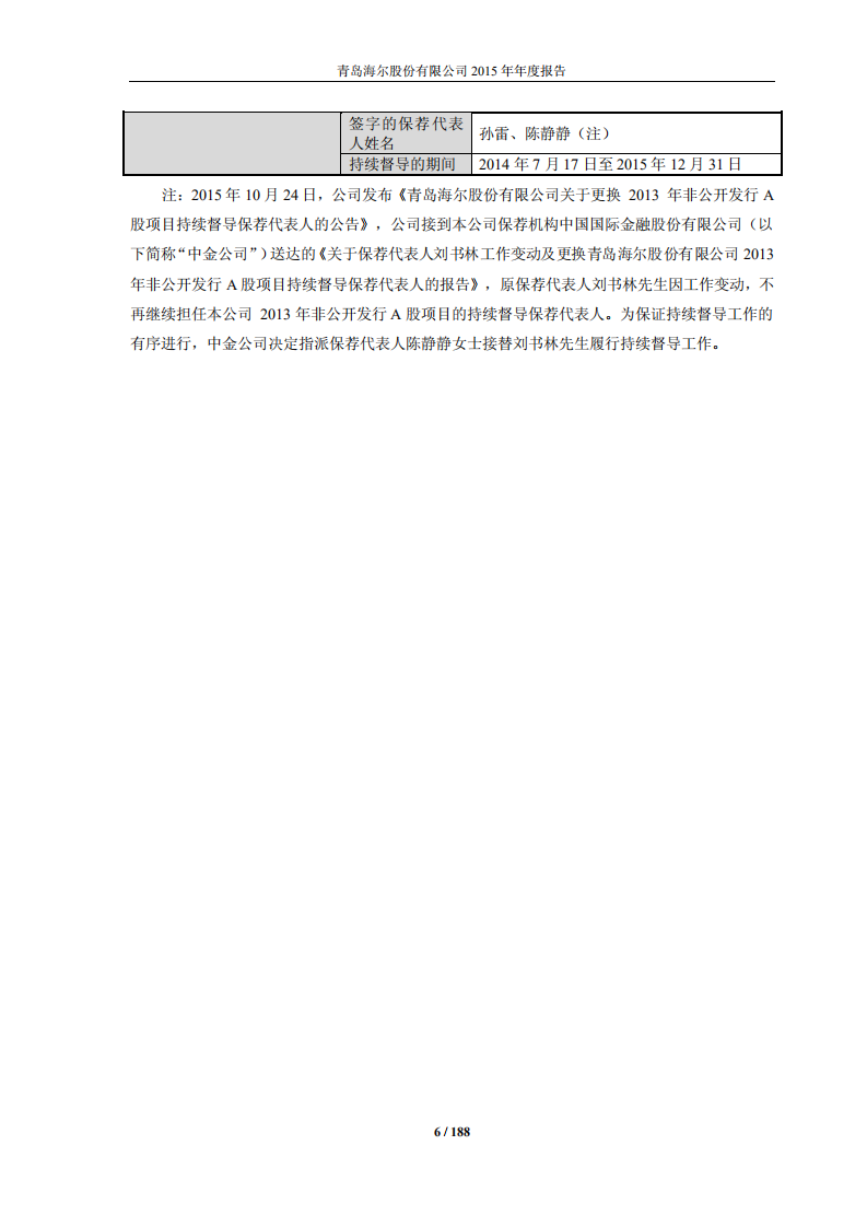 青岛海尔股份有限公司2015年年度报告.PDF 第6页