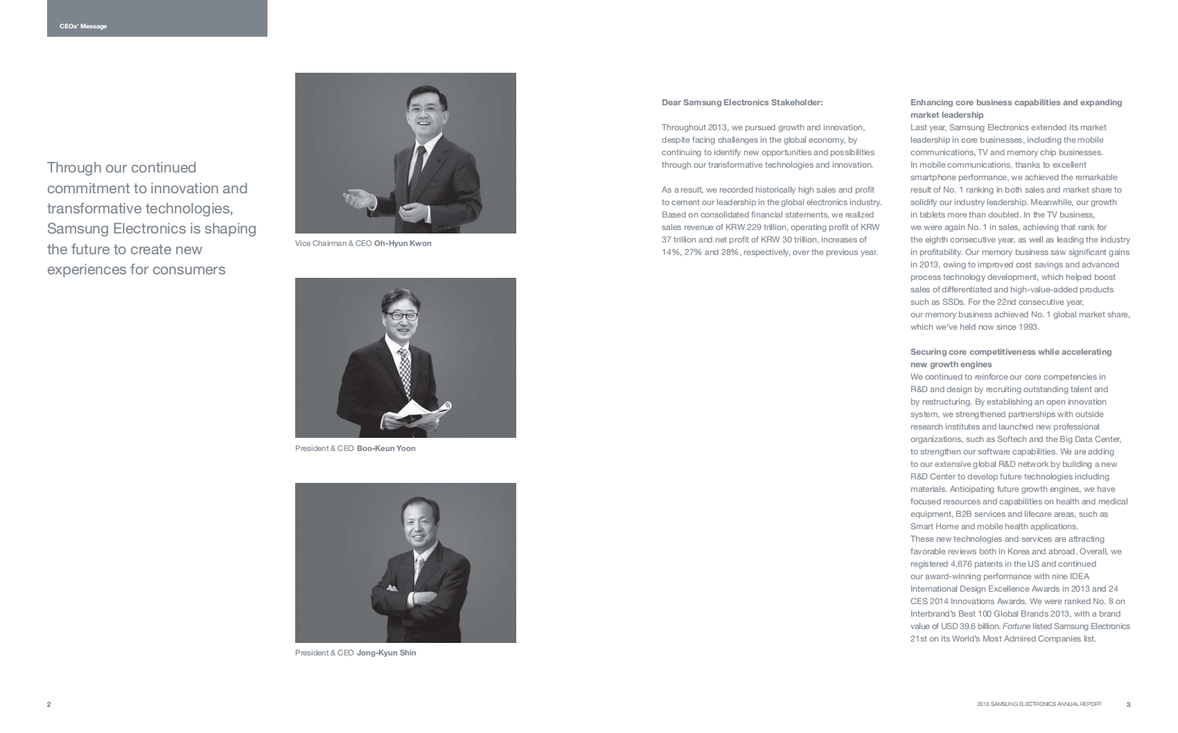 三星电子(SAMSUNG)2013年年度报告(英文版).pdf 第3页