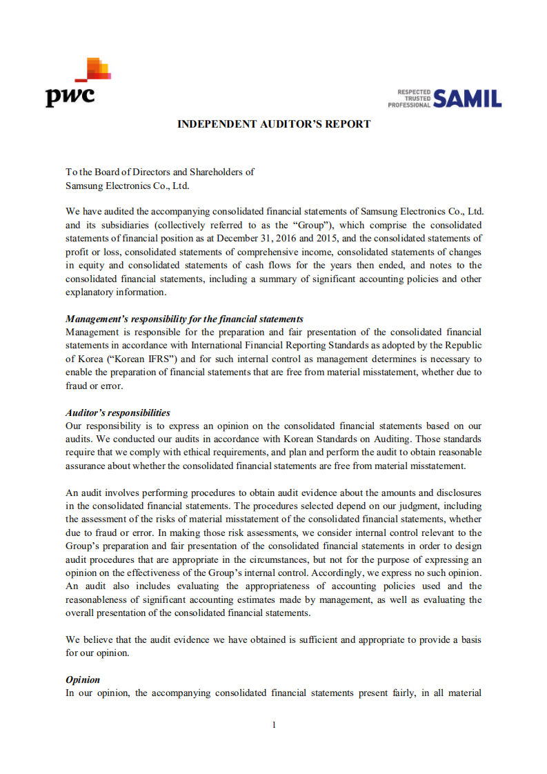三星电子(SAMSUNG)2016年年度报告(英文版).pdf 第2页