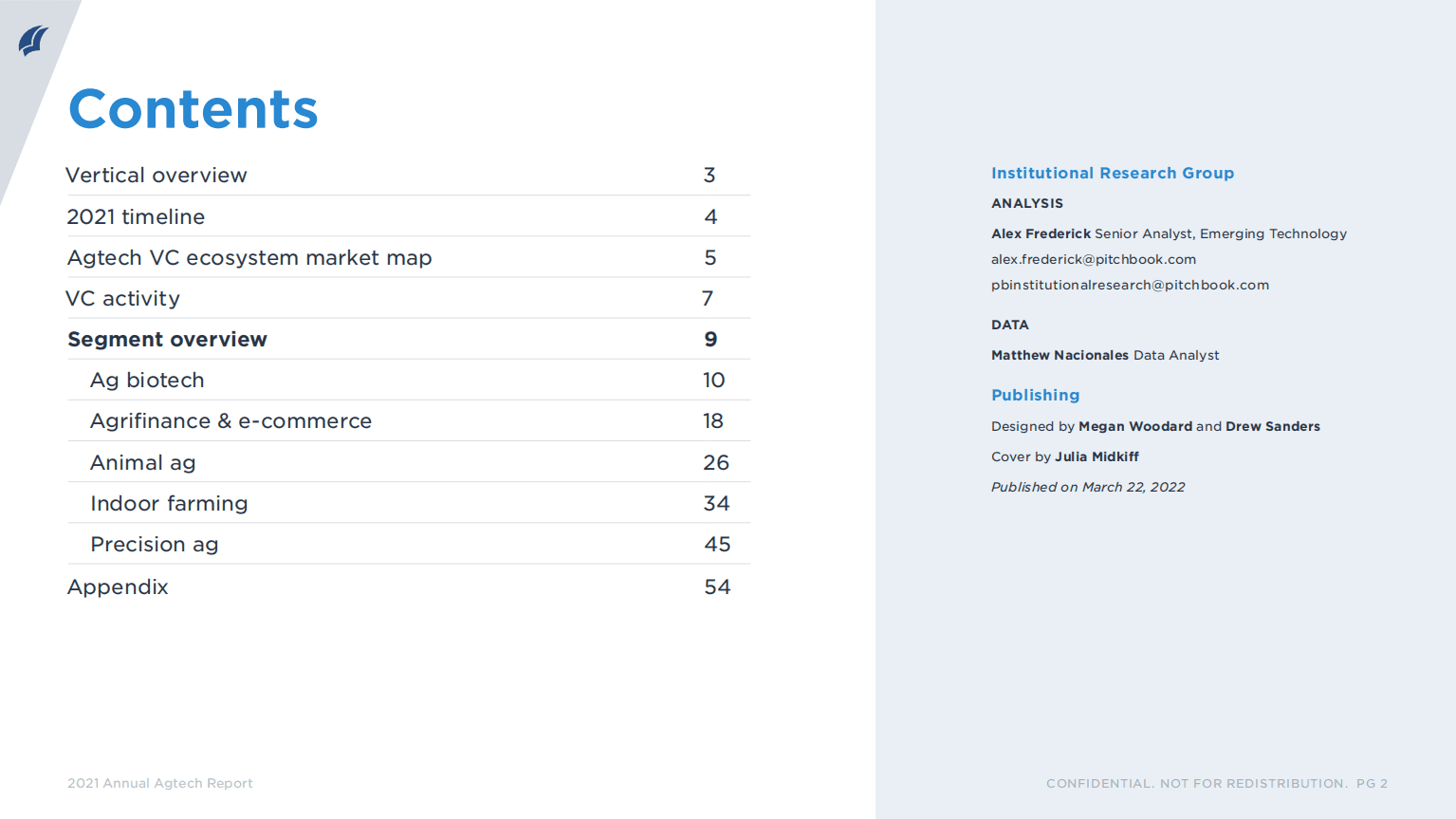 PitchBook：全球农业科技股权投资分析2021年度报告（英文版）.pdf 第2页