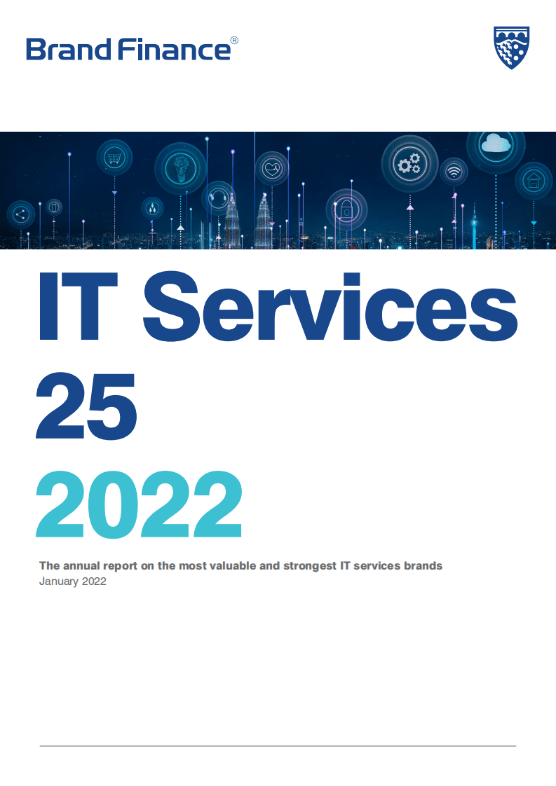 品牌价值：IT服务TOP25 2022-关于最有价值和最强大IT服务品牌的年度报告（英文版）.pdf 第1页