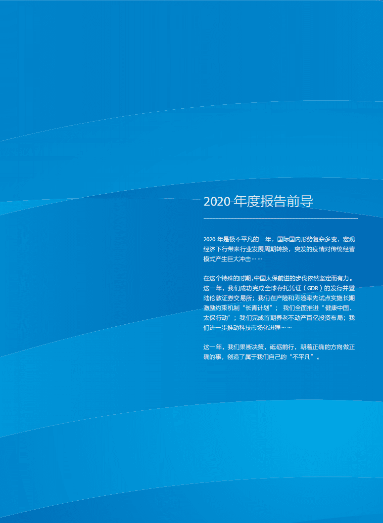 太平洋保险2020年度报告.PDF 第2页