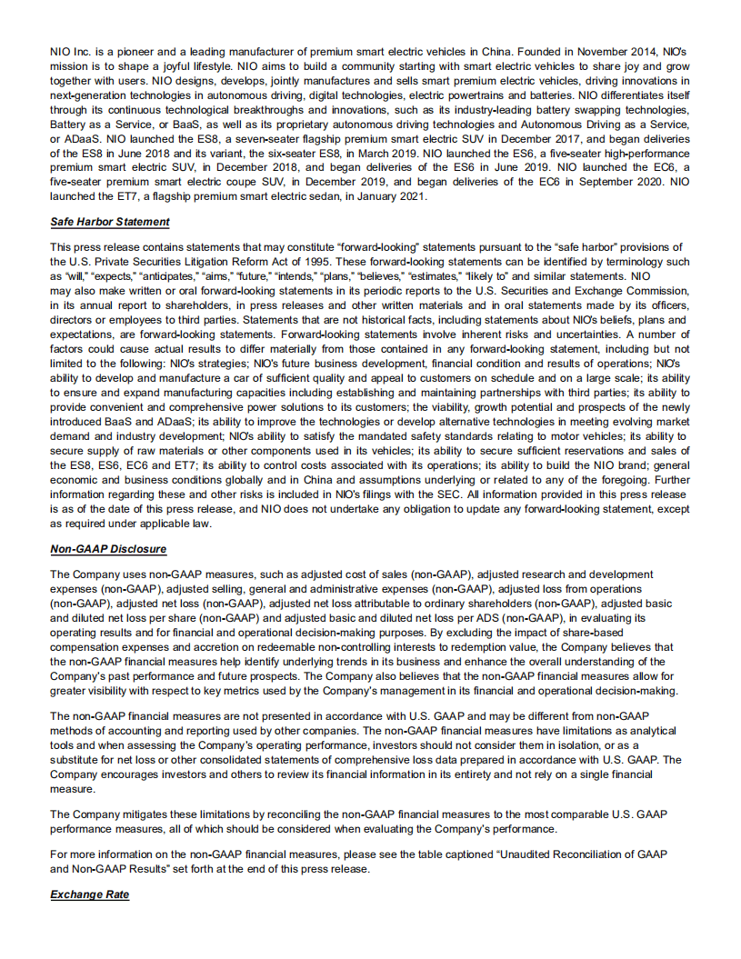 蔚来汽车集团2021年第一季度业绩报告-财报（英文版）.pdf 第5页