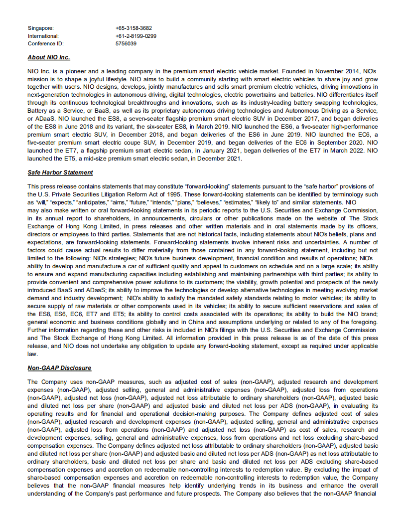 蔚来汽车集团2022年第一季度业绩报告-财报（英文版）.pdf 第5页