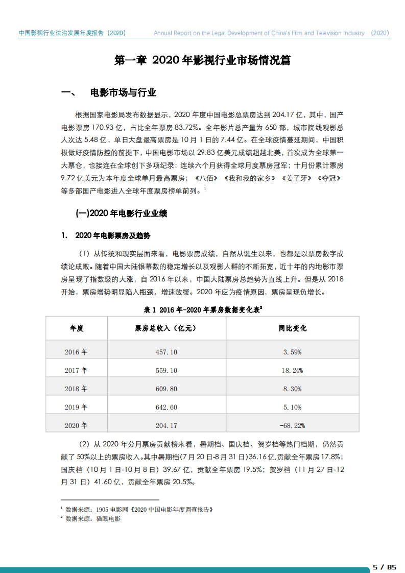 北京市文化娱乐法学会：2020年中国影视行业法治发展年度报告.pdf 第6页