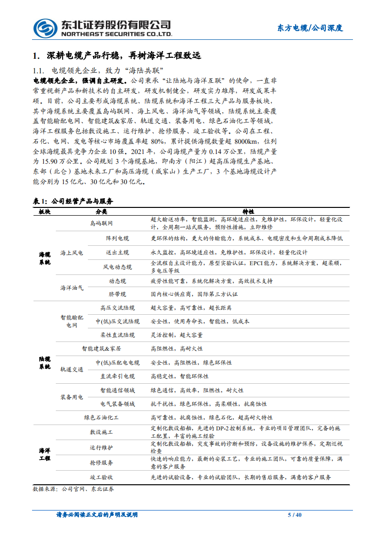 东方电缆-海上风电高速发展，海缆龙头强势扩张-220407.pdf 第5页