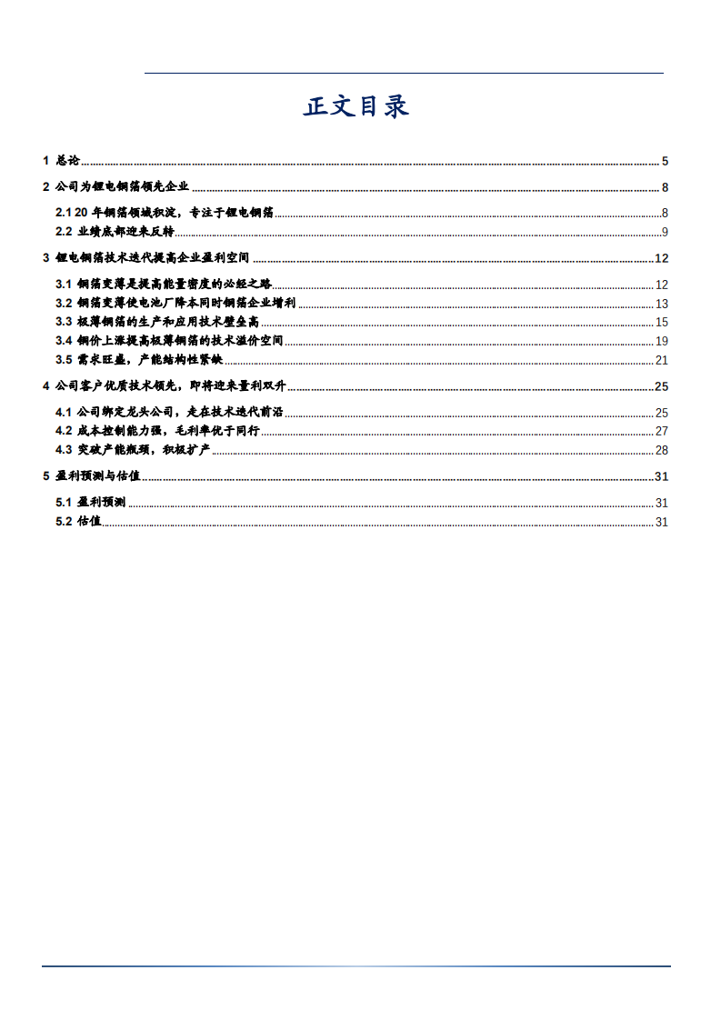 2021年嘉元科技公司锂电铜箔技术升级分析报告.pdf 第1页