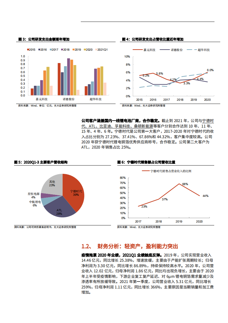 2021年锂电铜箔领域嘉元科技公司技术优势与盈利能力分析报告.pdf 第6页