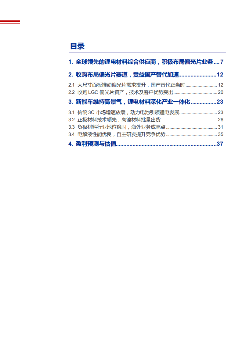 2021年杉杉股份公司布局偏光片及负极材料产业一体化分析报告.pdf 第1页