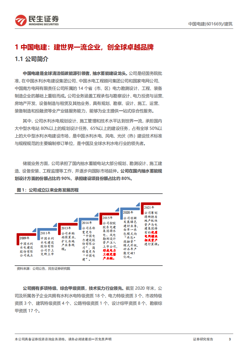 中国电建-深度报告：绿电+储能好风借力，剥离地产轻装上阵-220525.pdf 第3页
