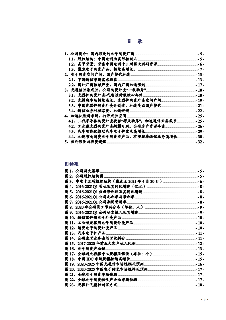 2021年电子陶瓷市场前景及中瓷电子公司发展趋势分析报告.pdf 第1页