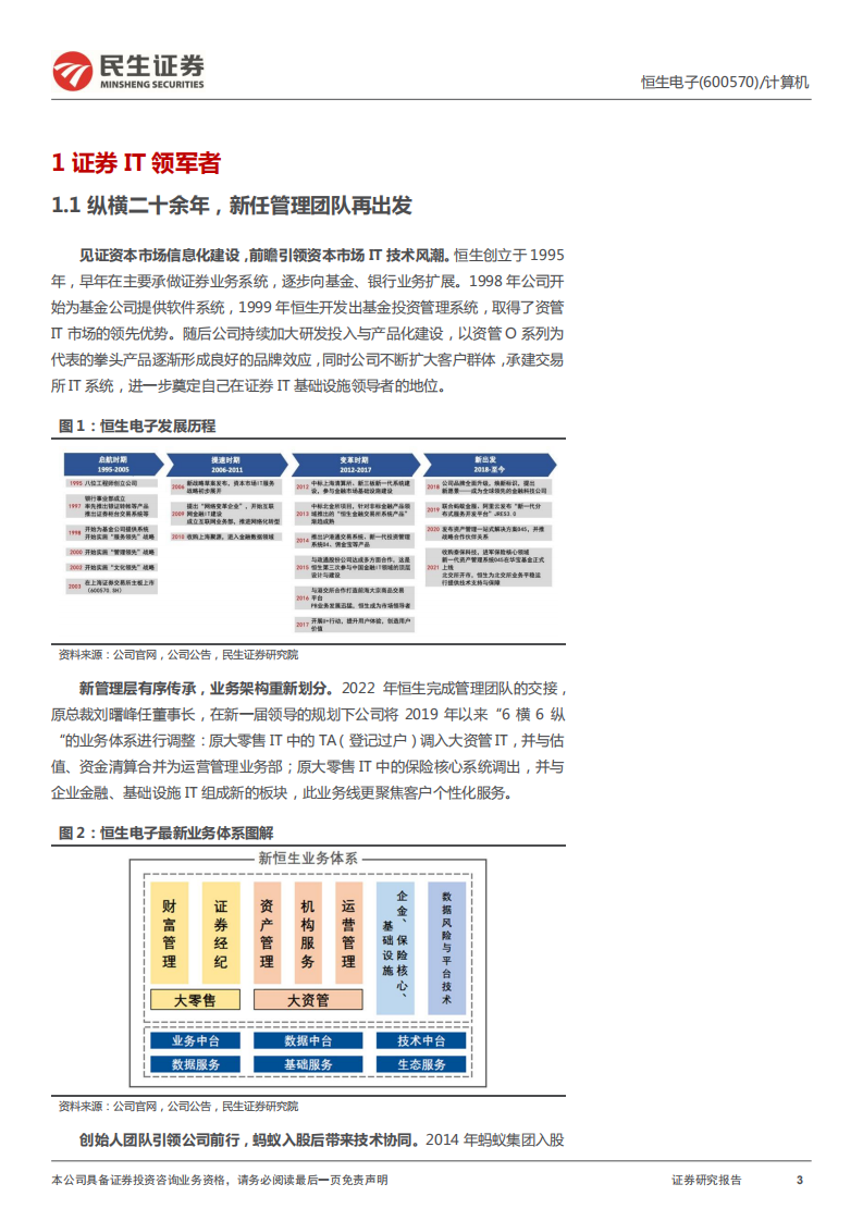 恒生电子-深度报告：迷雾散尽，勇攀高峰-220617.pdf 第3页