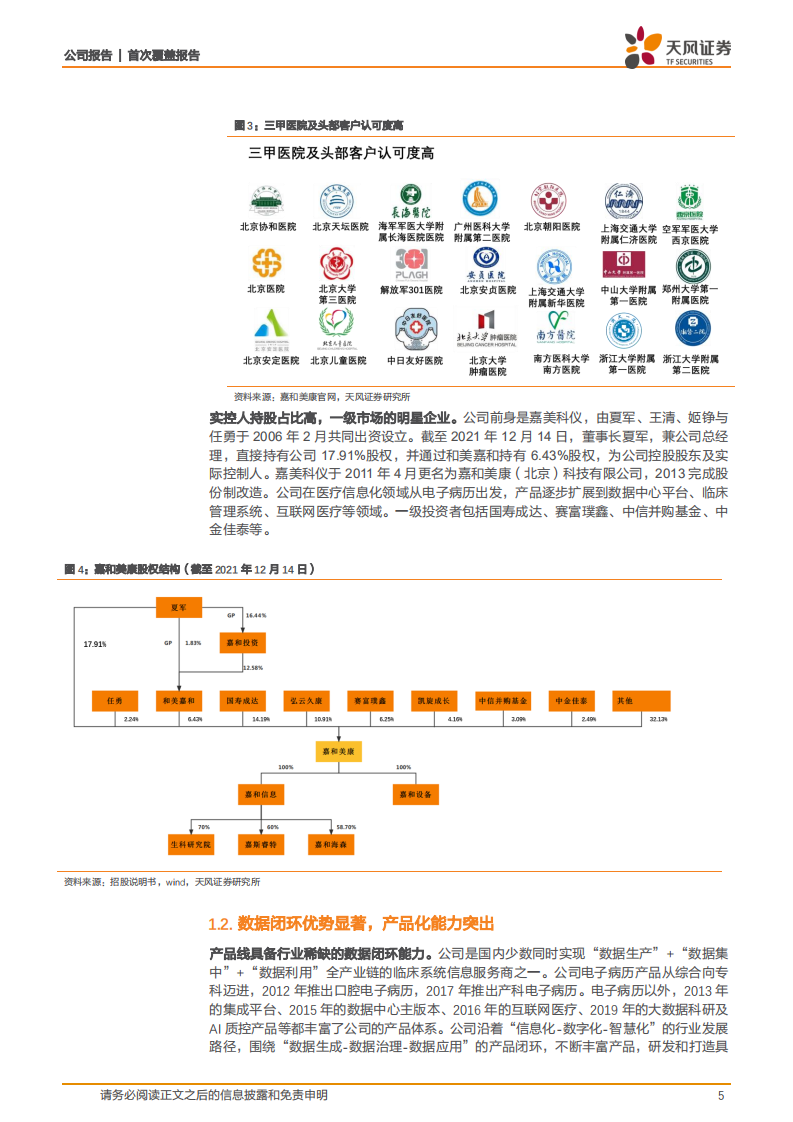 嘉和美康-电子病历龙头，品类持续拓展利润率加速优化-220418.pdf 第5页
