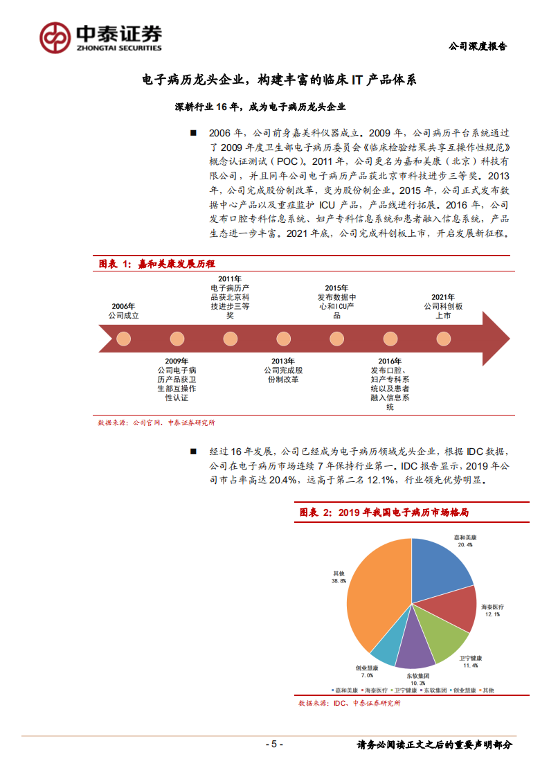 嘉和美康-公司深度报告：临床IT时代，电子病历龙头谱写新华章-220401.pdf 第5页