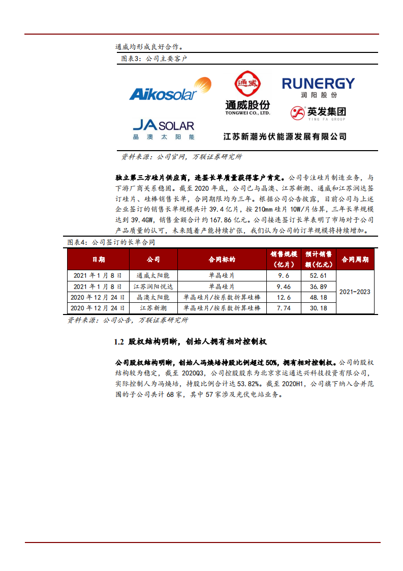 2021年硅片龙头京运通公司三大优势分析报告.pdf 第3页