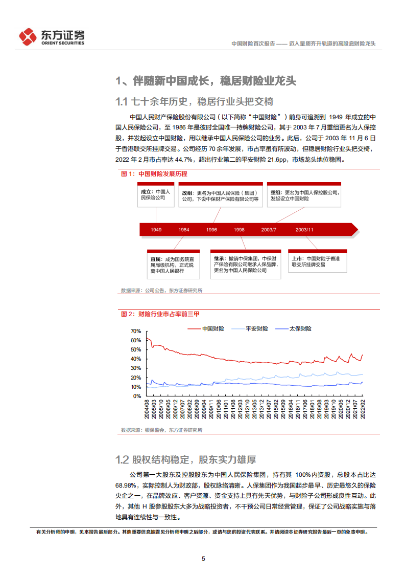 中国财险-首次覆盖报告：迈入量质齐升轨道的高股息财险龙头-220524.pdf 第5页